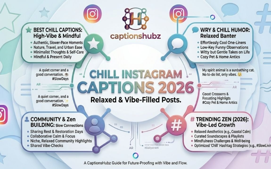 331+ Chill Instagram Captions for Relaxed & Vibe-Filled Posts (2026)