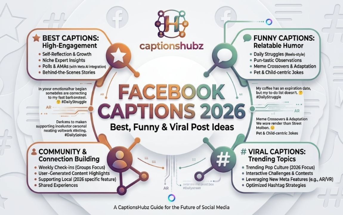 418+ Facebook Captions 2026 Best, Funny & Viral Post Ideas