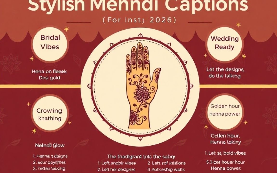 450+ Stylish Mehndi Captions for Instagram in 2026
